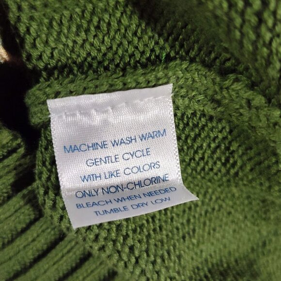 Greendog Y2K Christmas Reindeer Sweater 24 Months 100% Cotton Green NWT - Picture 9 of 9